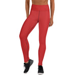Load image into Gallery viewer, Fire Red High Waist Leggings
