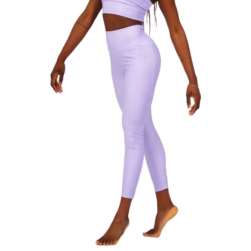 Orchid Fedora High Waisted Leggings with Pockets