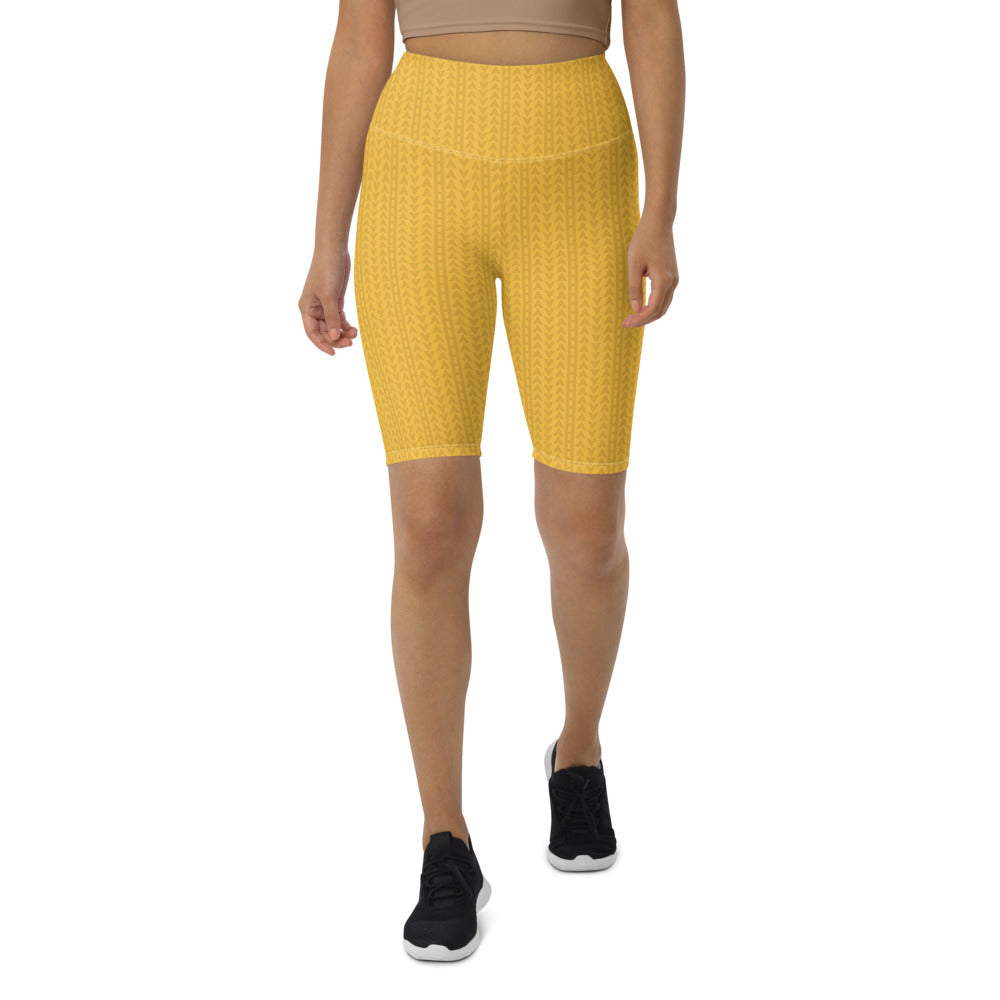 Daffodil Yellow Biker Shorts