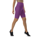 Load image into Gallery viewer, Dahlia Purple Biker Shorts
