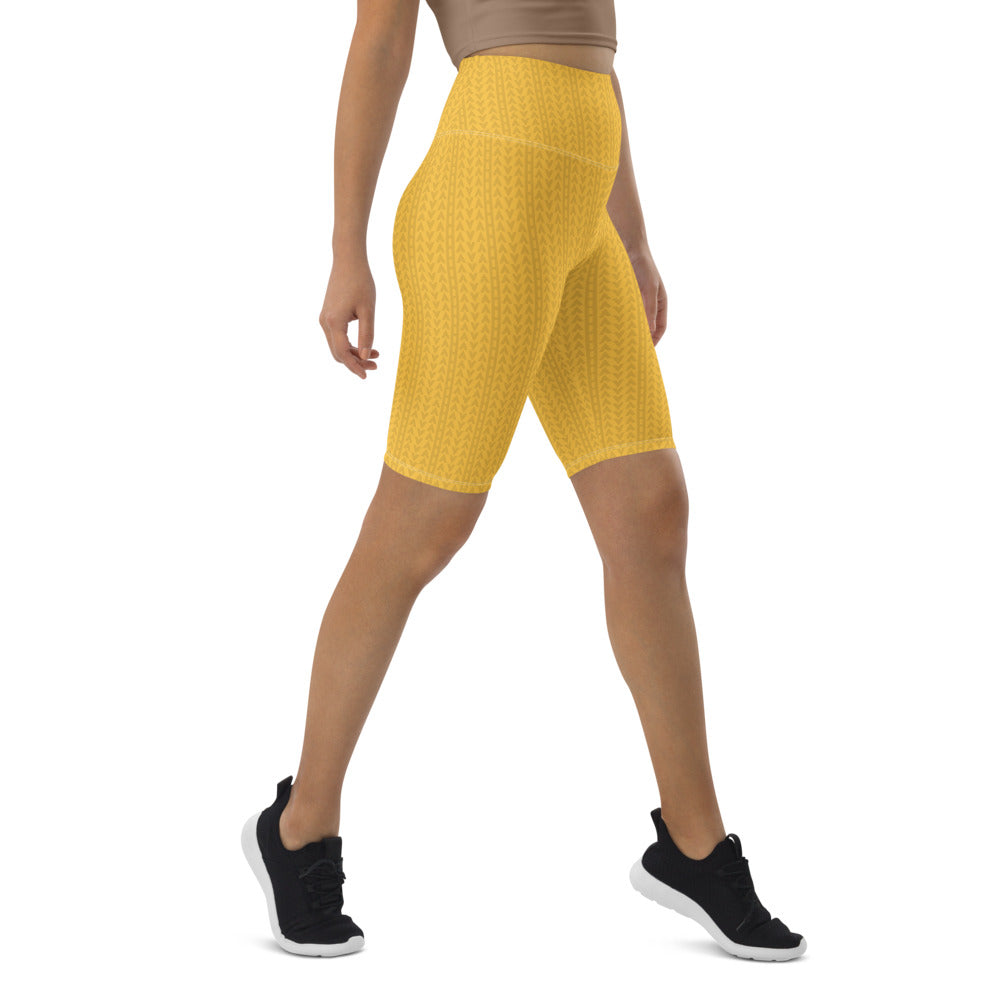 Daffodil Yellow Biker Shorts