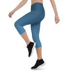 Load image into Gallery viewer, Arctic Sea Ombre Low Waist Capri - HAVAH

