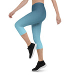 Load image into Gallery viewer, Arctic Sky Ombre Low Waist Capri - HAVAH
