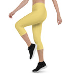 Load image into Gallery viewer, Daisy Yellow Low Waist Capri
