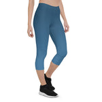 Load image into Gallery viewer, Arctic Sea Ombre Low Waist Capri - HAVAH
