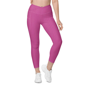 Rose Zing High Waisted Crossover Leggings with Pockets