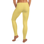 Load image into Gallery viewer, Daisy Yellow Low Waist Leggings
