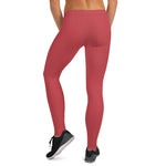 Load image into Gallery viewer, Strawberry Red Low Waist Leggings
