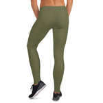 Load image into Gallery viewer, Olive Green Low Waist Leggings

