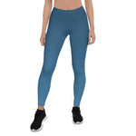 Load image into Gallery viewer, Arctic Sea Ombre Low Waist Leggings - HAVAH
