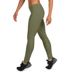 Load image into Gallery viewer, Olive Green Low Waist Leggings
