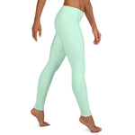 Load image into Gallery viewer, Mint Green Low Waist Leggings
