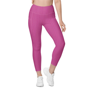 Rose Zing High Waisted Leggings with Pockets