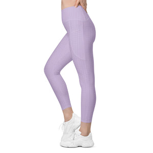 Orchid Fedora High Waisted Leggings with Pockets
