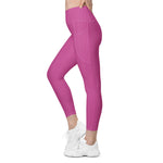 Load image into Gallery viewer, Rose Zing High Waisted Leggings with Pockets
