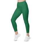 Load image into Gallery viewer, Amazon Green High Waisted Leggings with Pockets

