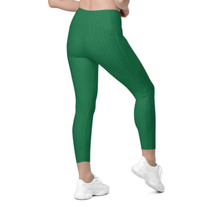 Amazon Green High Waisted Leggings with Pockets