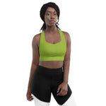 Load image into Gallery viewer, Guava Green Longline Sports Bra
