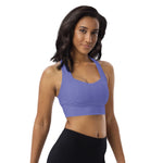 Load image into Gallery viewer, Lavender Bloom Longline Sports Bra
