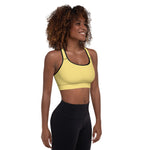 Load image into Gallery viewer, Daisy Yellow Padded Sports Bra
