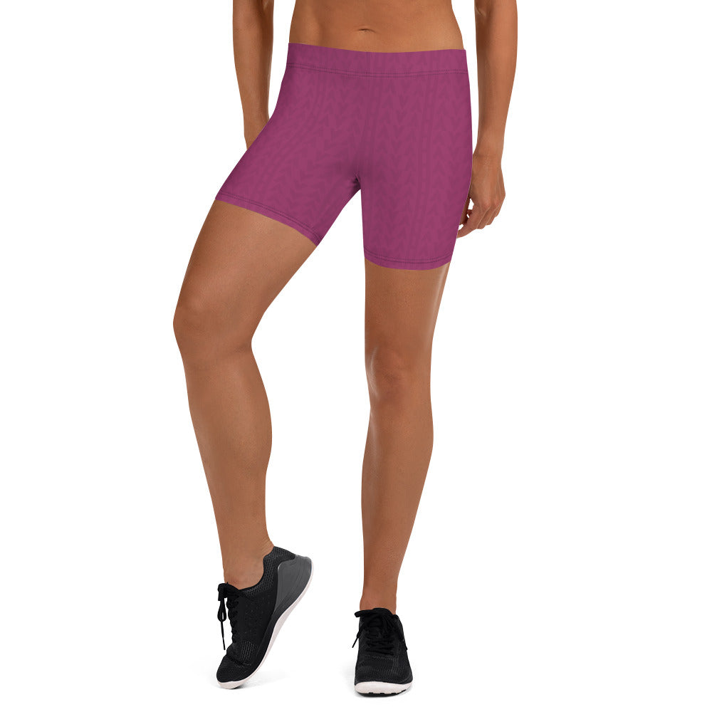 Hibiscus Purple Low Waist Shorts