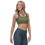 Load image into Gallery viewer, Olive Green Sports Bra
