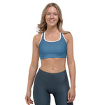 Load image into Gallery viewer, Arctic Sea Ombre Sports bra - HAVAH

