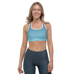 Load image into Gallery viewer, Arctic Sky Ombre Sports Bra - HAVAH
