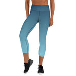 Load image into Gallery viewer, Arctic Sky Ombre High Waist Capri - HAVAH
