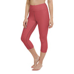 Load image into Gallery viewer, Strawberry Red High Waist Capri
