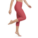 Load image into Gallery viewer, Strawberry Red High Waist Capri

