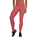 Load image into Gallery viewer, Strawberry Red High Waist Leggings
