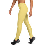 Load image into Gallery viewer, Daisy Yellow High Waist Leggings
