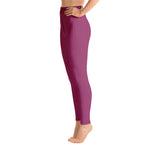Load image into Gallery viewer, Hibiscus Purple High Waist Leggings
