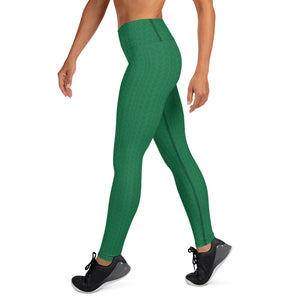 Amazon Green High Waist Yoga Leggings