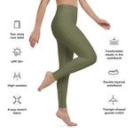 Load image into Gallery viewer, Olive Green High Waist Leggings
