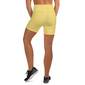Daisy Yellow High Waist Shorts