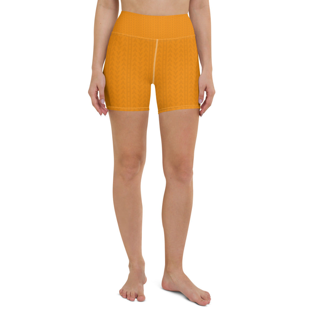 Tiger Tangerine High Waist Shorts