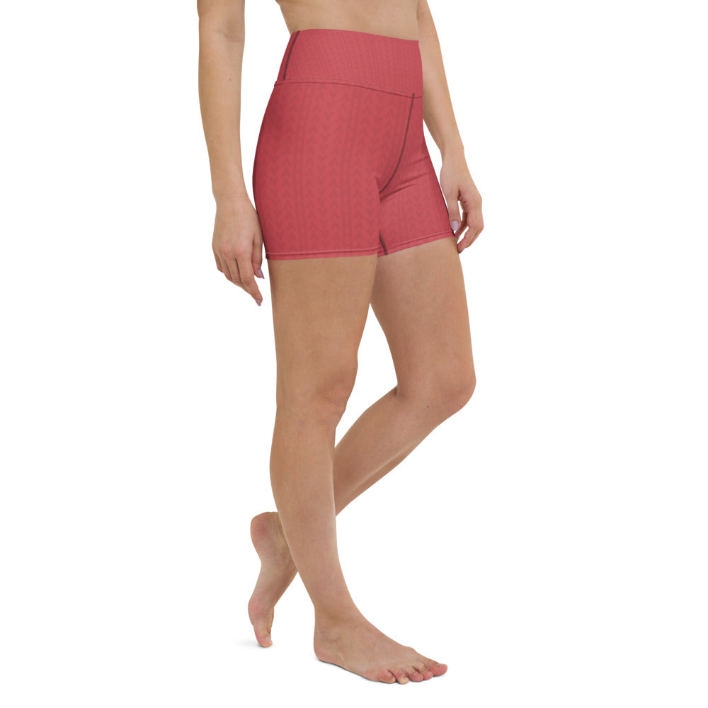 Strawberry Red High Waist Shorts