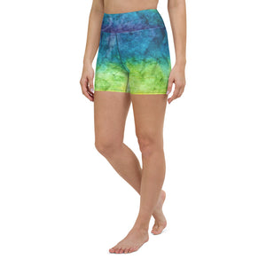 Rainbow High Waist Shorts